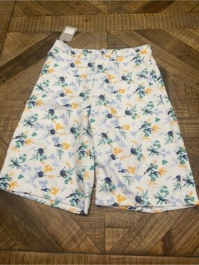Linea Uomo Tropical Toucan Print Bermuda Shorts
